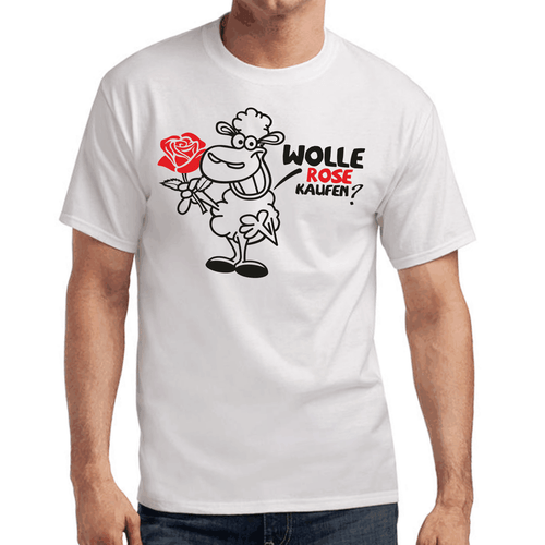 Wolle Rose kaufen Rosen Schaf Sprüche Geschenk Lustig Spaß Comedy Fun T