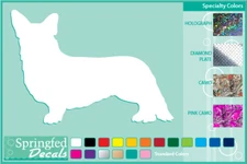 WELSH CORGI Silhouette cut vinyl decal #1 car truck window Dog Sticker