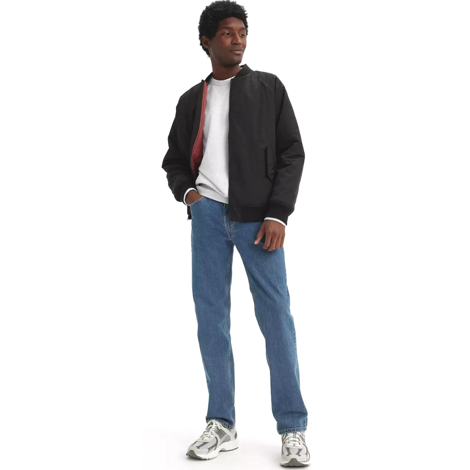 LEVI'S 514 Straight Mid Rise Jeans Straight Leg Denim Baggy Medium Wash 40x30 thumbnail 13