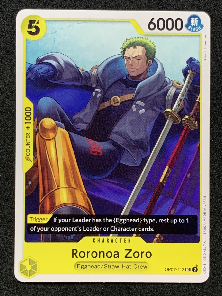 Roronoa Zoro OP07-113 500 Years in the Future for sale | eBay