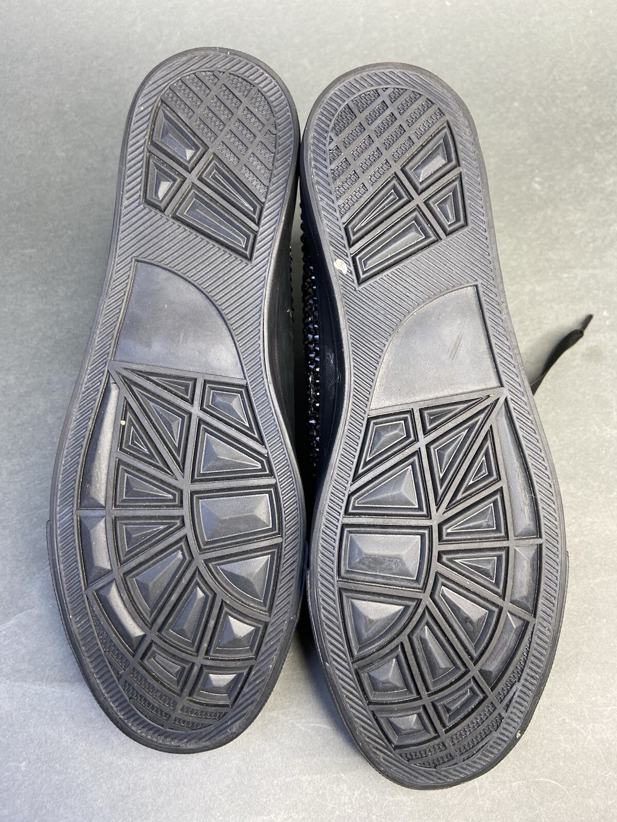 ZGR High Top Stoned Bedazzle Black Sneakers Shoes Women's Size 9.5