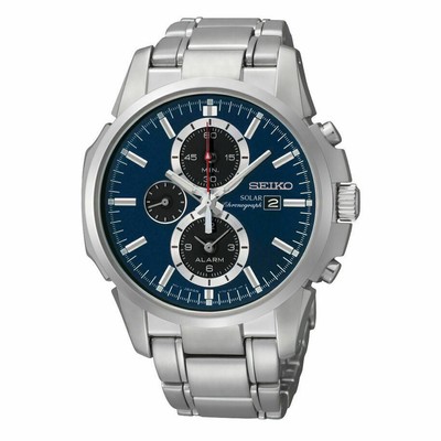 SSC085 Blue Dial Chronograph Watch 