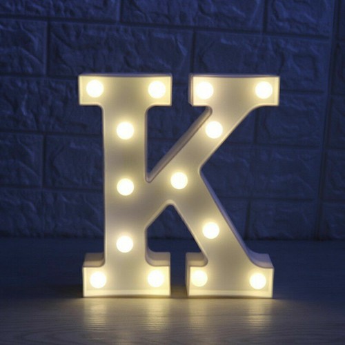 Large LED Light Up Alphabet Letters Plastic Numbers Standing Party Birthday BAR - Picture 35 of 92
