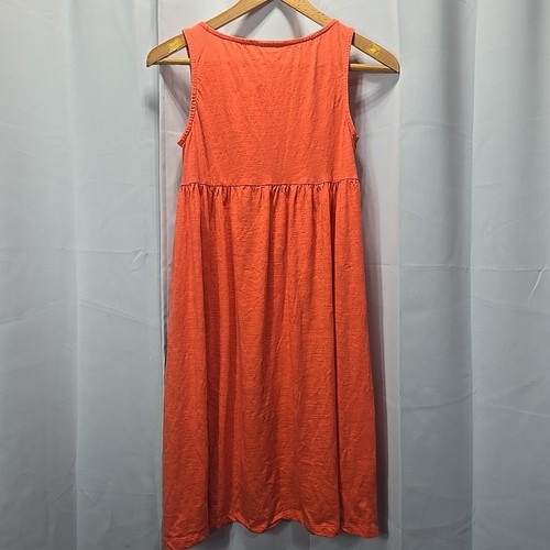 Crazy 8 Girls XL (14) Sleeveless Sundress Orange Tribal Hi Low Knee Length - Picture 4 of 6