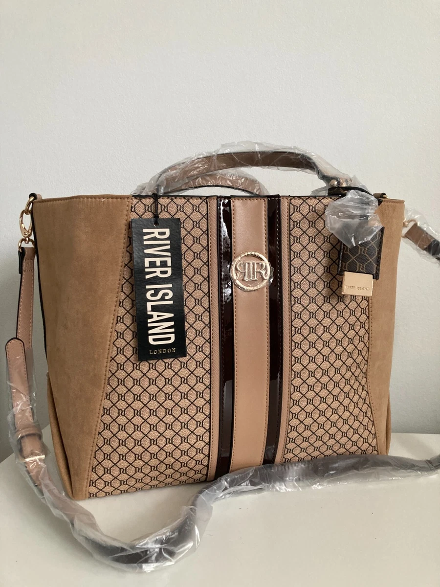 River island best sale beige slouch bag