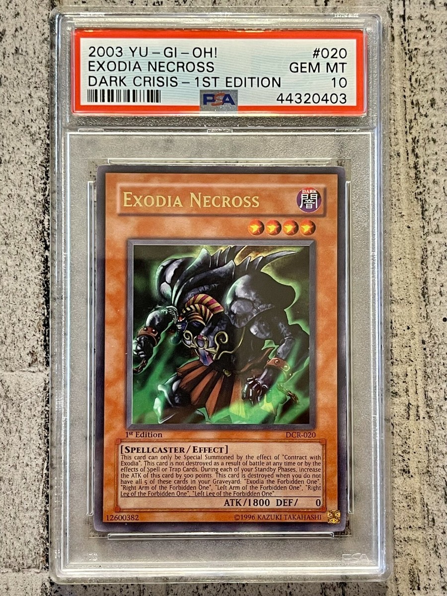旧アジア エグゾディアネクロス Exodia Necross 1st Yu-Gi-Oh! Exodia Necross DCR-020 Dark Crisis 1st Edition PSA
