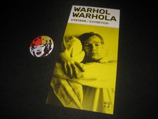 Andy Warhol Badge Exhibition Flyer BANKSY Dismaland Art Collectible Memorabilia