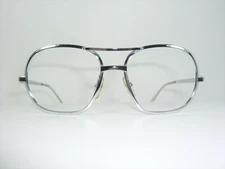 Morel, luxury eyeglasses, Aviator, Elvis 2.0, oval, Platinum plated, frames, NOS