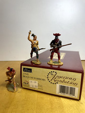 17542 W BRITAIN AMERICAN REVOLUTION   IROQUOIS WARRIORS 3 PIECE SET 