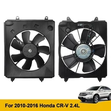 For 2010-2016 Honda CRV CR-V 2.4L AC Condenser Radiator Cooling Fan Assembly L&R
