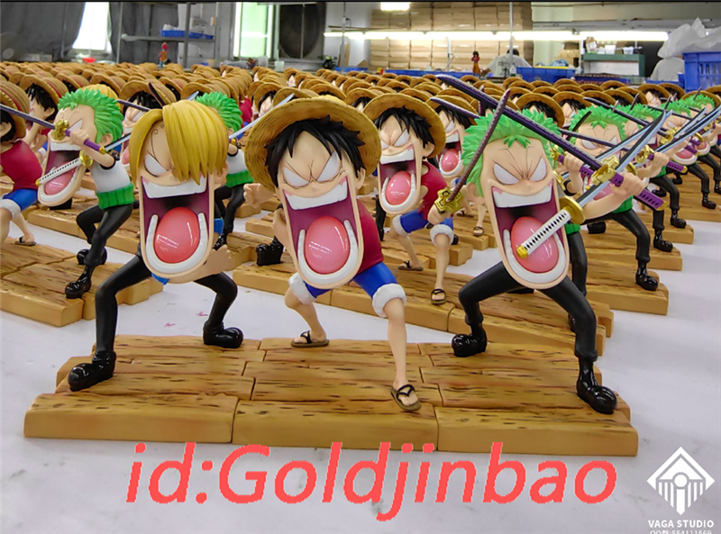 VAGA Studio One Piece Hunger Luffy Zoro Sanji Resin Statue In