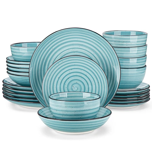 vancasso BONBON 24pc Dinner Set Dinnerware Porcelain Plates Bowls Set for 6 - Picture 11 of 34