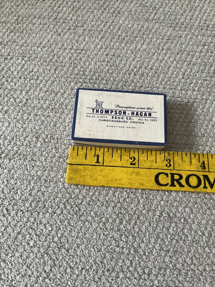 NOS Christiansburg Virginia Pharmacy Pill Box Thompson Hagan Pharmacy eBay