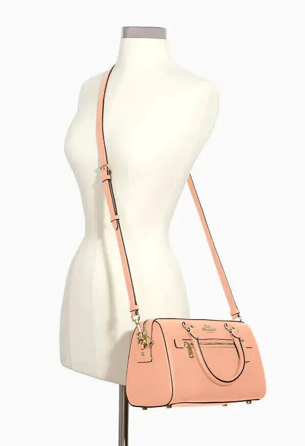 New Coach 79946 Rowan Satchel Crossgrain Leather Faded Blush  