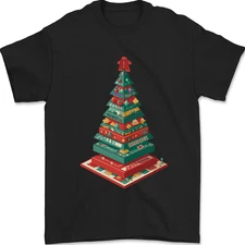 Christmas Board Games Xmas Tree Mens T-Shirt 100% Cotton
