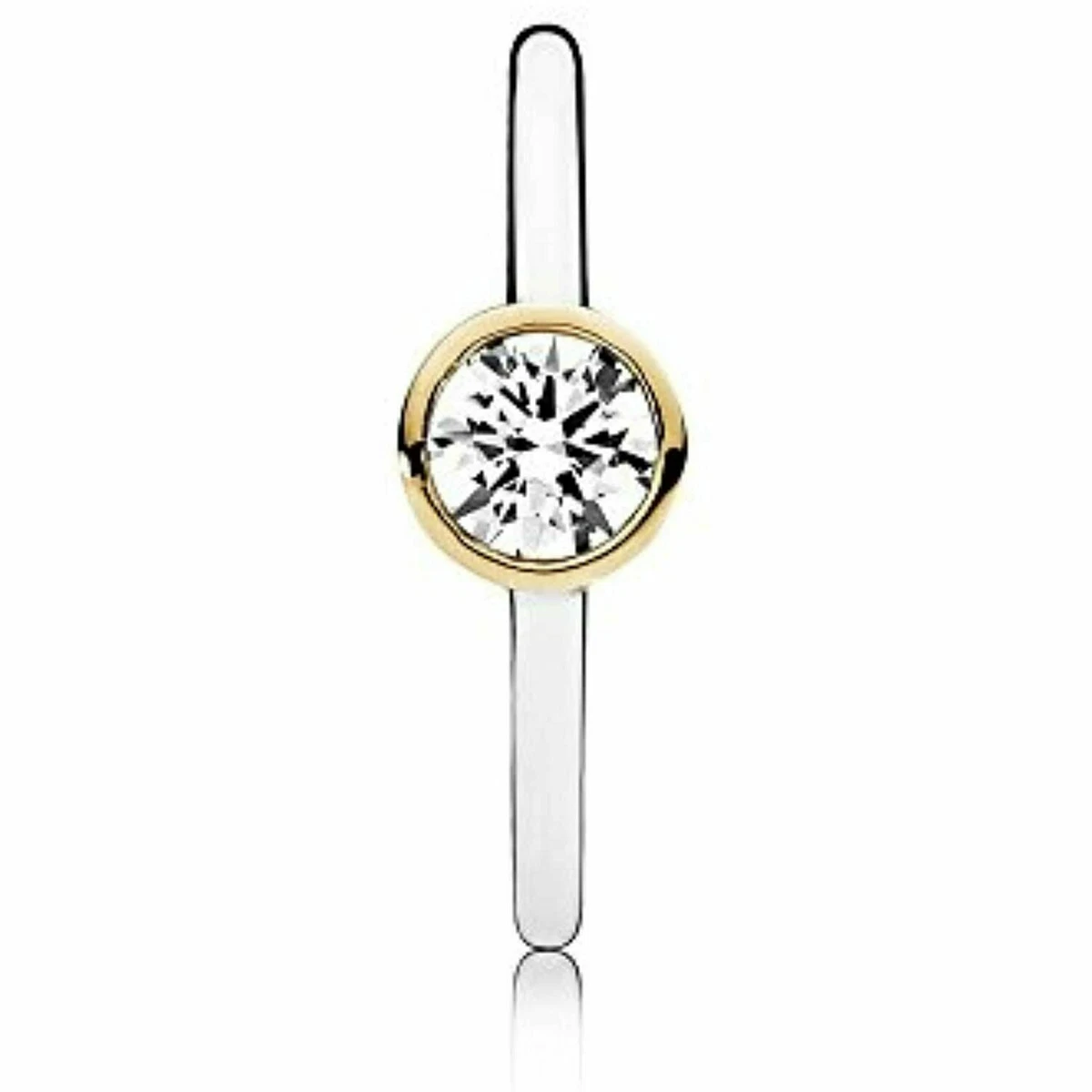 NEW Genuine Pandora Petite Circle Ring 191043CZ Size 48