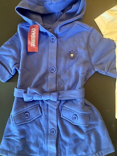 NWT Girls 5 Gymboree “FLOWER SHOWERS” 7pc TOP BELT SKIRT SOCKS HAT UMBRELLA COAT - Picture 7 of 12