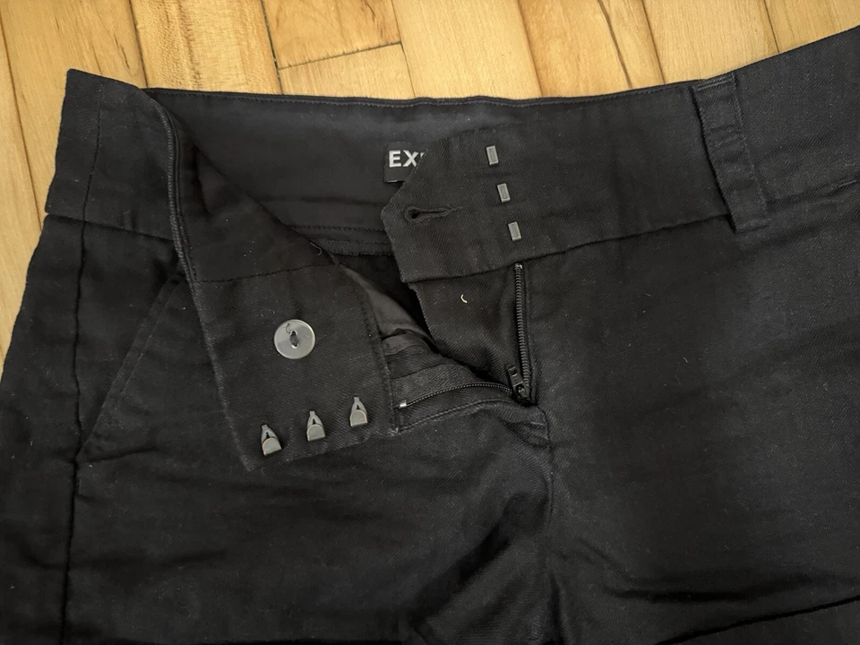 Pantalones Cortos Vintage Express Pin Rayas Puños Negro 00 Foto 4 de 4