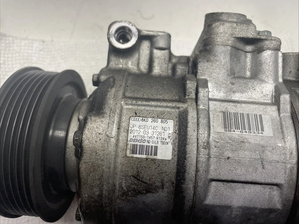 OEM 2009 2010 2011 2012 Audi A4 A5 QUATTRO 2.0L AC AC Compressor 8KD260805 - Image 2 of 4