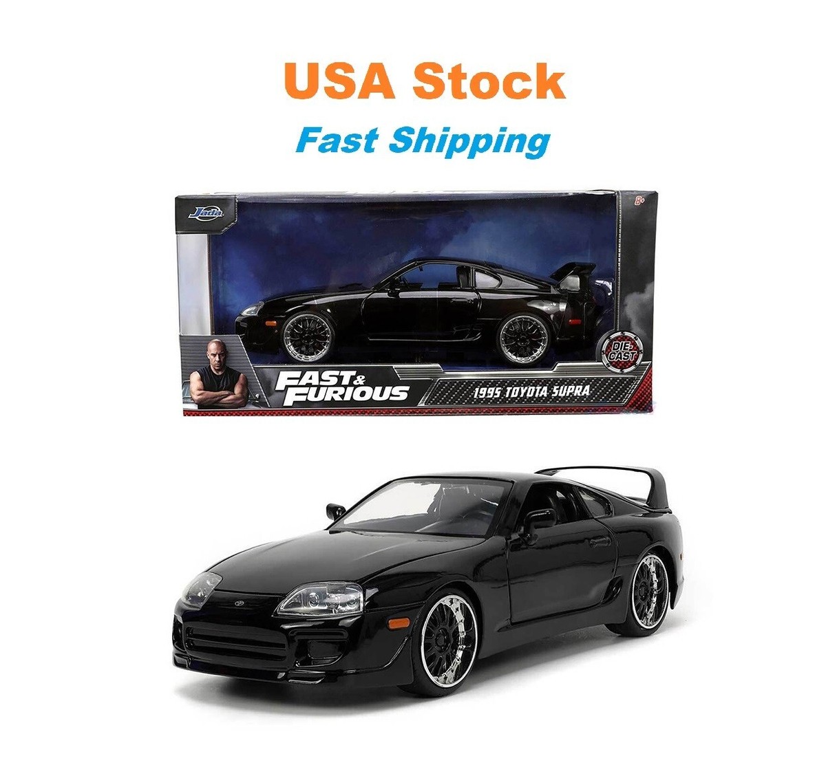 1995 Fast And Furious Brian's Toyota Supra, JADA Diecast Toy