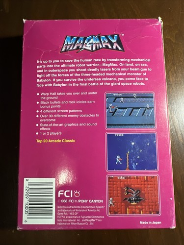 MagMax (Original Nintendo NES) CIB Complete with Box / Manual - Picture 3 of 11