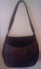 Maxx New York Tooled Leather Suede Handbag Purse Brown - Nwot
