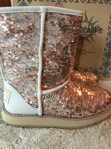 skechers sequin boots