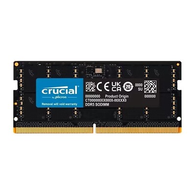 crucial メモリ DDR5 PC5-44800 32GB×2 New Crucial 32GB DDR5 5600MHZ PC5-44800 Laptop SODIMM Memory Ram