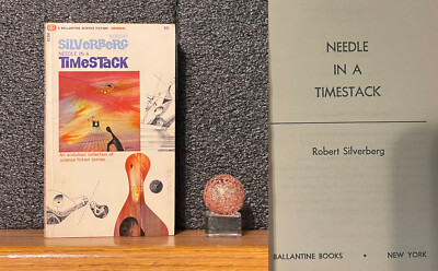 ROBERT SILVERBERG Needle In A Timestack 1966 1st VNTG PBK sci fi Richard Powers!