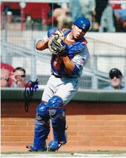 JUAN CENTENO  NEW YORK METS   ACTION SIGNED 8x10
