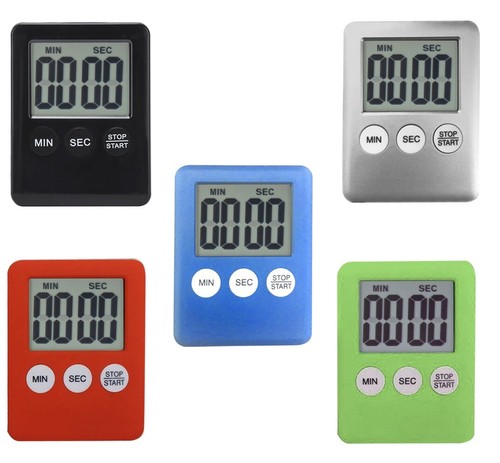 LCD Kitchen Large Cooking Digital Timer Count Down Up Clock Loud Alarm Magnetic - Picture 4 of 18