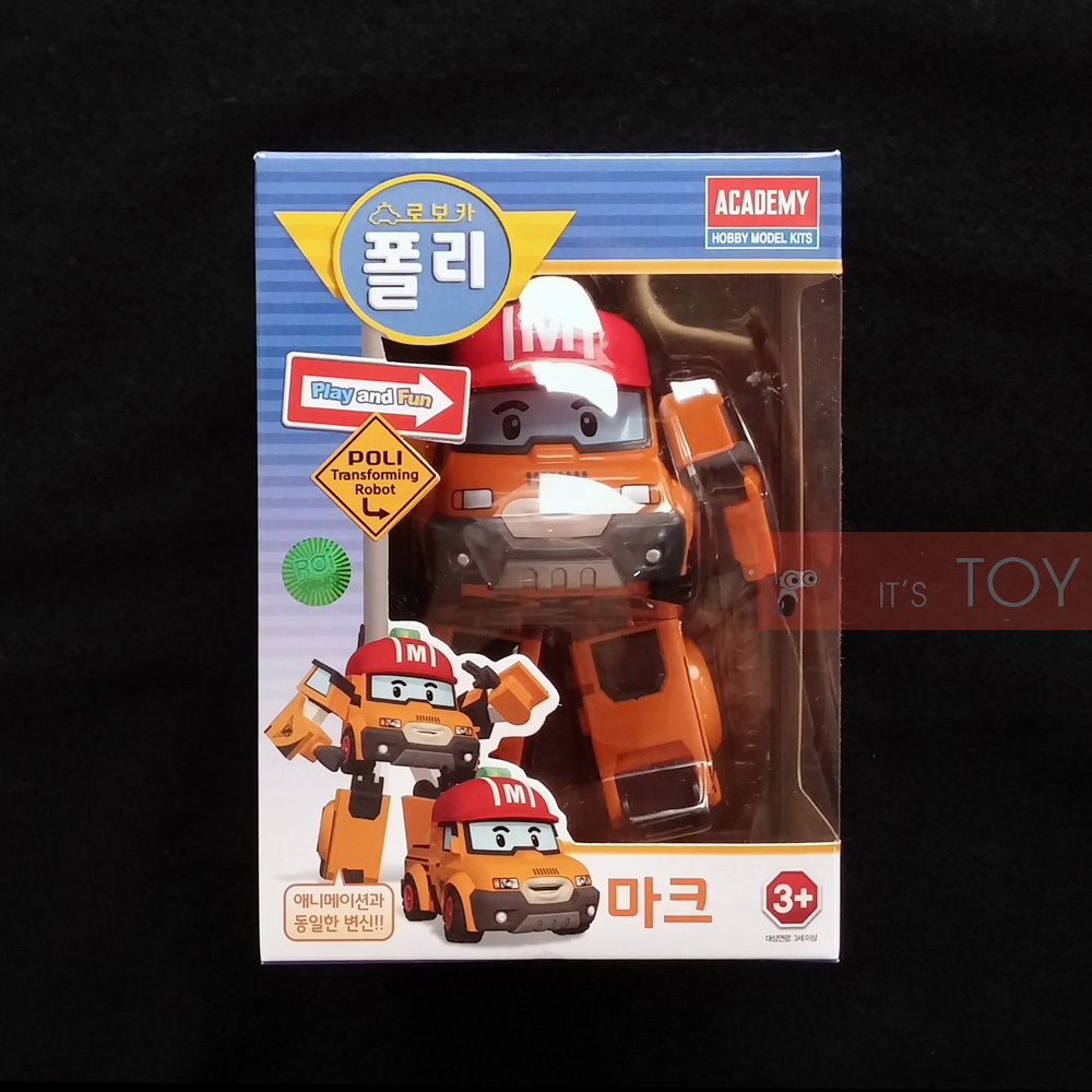 Robocar Poli MARK Orange Transforming Figure Robot Truck Academy