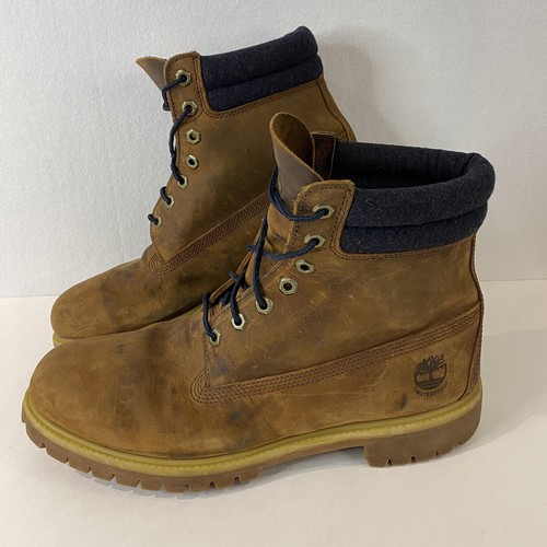 Suela Timberland 6"" Premium Impermeable Cuero Nubuck Trigo Hombres Talla 12 Lana - Imagen 2 de 11