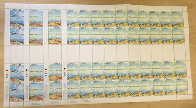 FULL SHEETS Tuvalu 1993 SC 649-52 - Greenhouse Effect - 4 Sheets