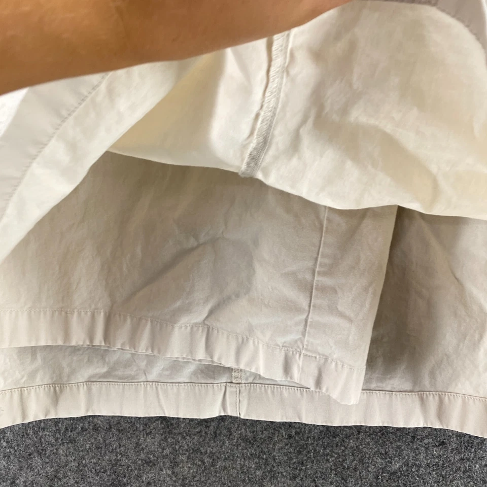 Van Heusen Skort Mujer 10 Beige Crema Algodón Elástico Tiro Medio Corto Mini Foto 4 de 4