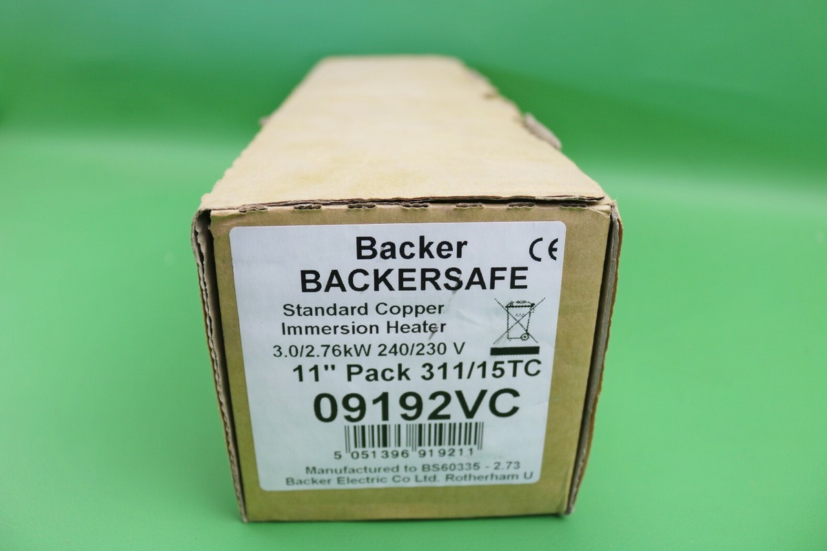 Backer Backersafe Immersion Heater u0026 Thermostat 11” or 14” | eBay