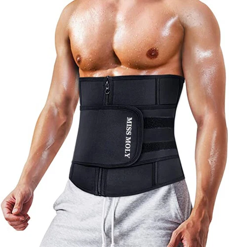 Männer Schweiß Sauna Neopren Taillentrainer Gewichtsverlust Korsett Taillen Body Shaper - Bild 19 von 31