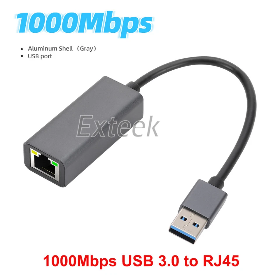 1000Mbps USB 3.0 3.1 Type-C USB C to Ethernet RJ45 Gigabit LAN Network Adapter