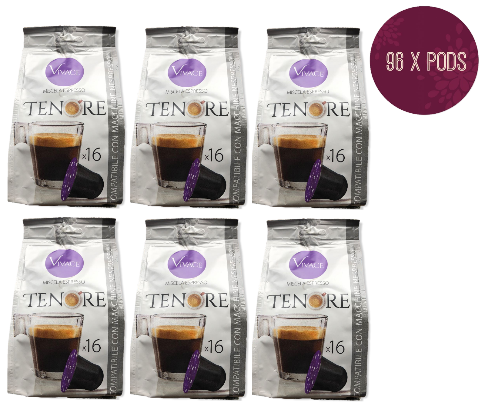 96 Nespresso Compatible Pods Espresso Capsules only 0.27/pod Free Shipping