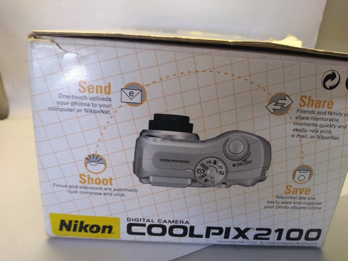 Nikon ニコン COOLPIX 2100 Nikon Coolpix 2100 Digital Camera & Data Cable | eBay