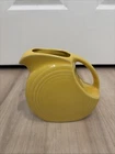 Vintage Fiestaware Yellow Disc Pitcher Fiesta Daffodil Pottery Vase 5.75” Tall