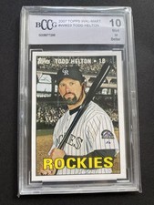 Todd Helton Topps 2007 Wal-Mart Insert #WM23 Colorado Rockies BCCG 10
