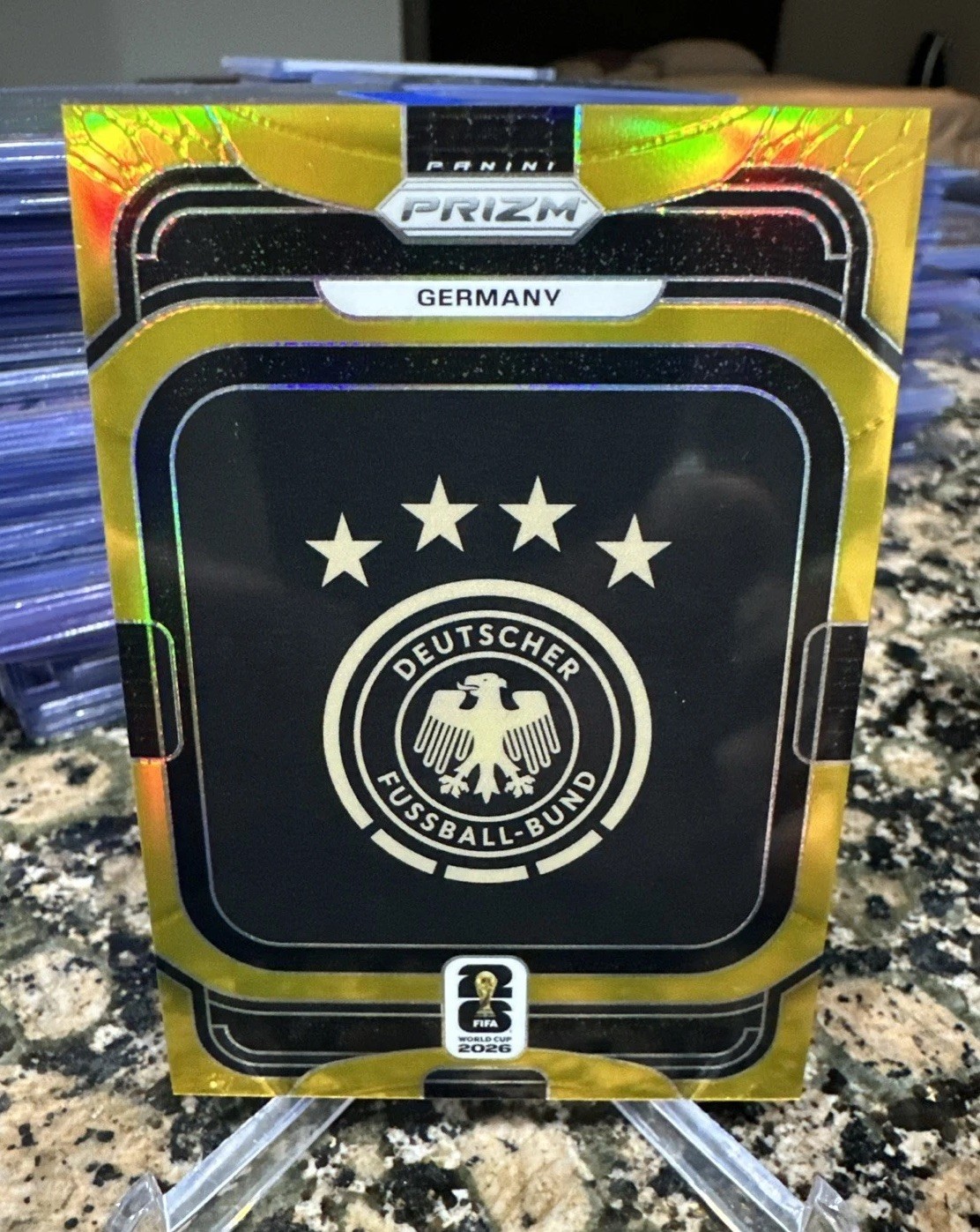 2026 Panini Prizm FIFA World Cup - Team Badges - Germany GOLD Prizm # 10/10