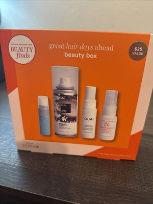 BEAUTY FINDS BY ULTA GREAT HAIR DAYS AHEAD BEAUTY BOX. 4 PC. SET. NEW