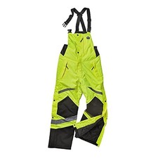 GloWear 8928 Insulated Thermal Bib Overalls, High Visibility, X-Large Lime