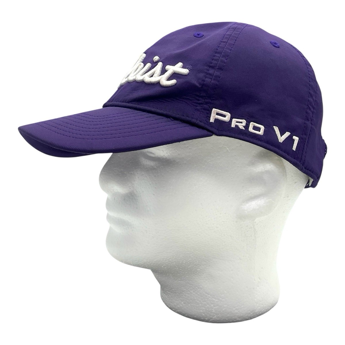 Titleist Hat Pro V1 Golf Strap Back Purple Adjustable Cap FootJoy