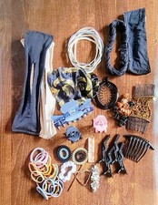 Assorted Women's Multicolor Hair Accessories Lot Ties, Clips, Headbands, Barret  
