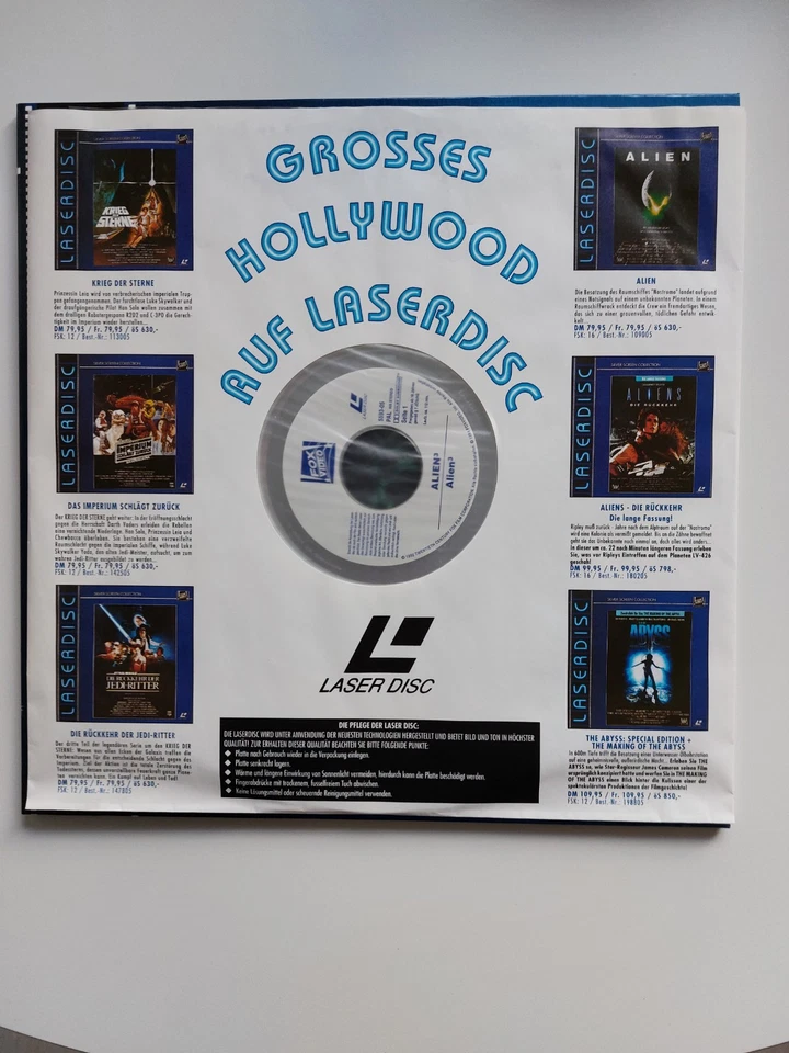 LaserDisc - ALIEN 3 - Sammler Top Zustand  - Bild 2 von 4