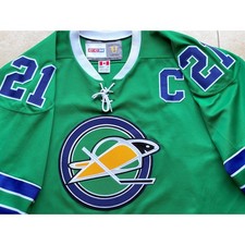 Bobby BAUN #21 Oakland Seals 1967-1968 CCM Vintage jersey XL green NHL hockey