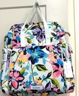 Vera Bradley Floral Diaper Backpack Multi Pocket Hinge Mouth Opening, NWT $169